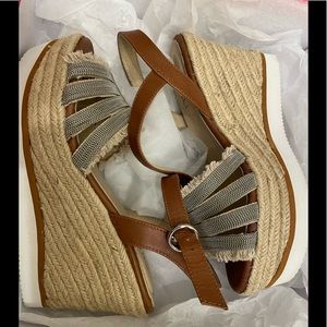 Women's Vaneli Caila Espadrille Wedge Sandal, Size: 7M, Beige